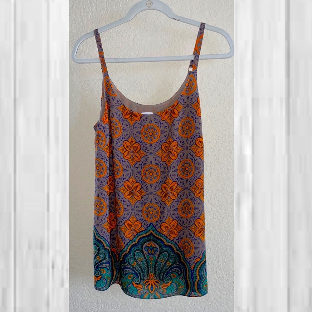 CAbi Arabesque Boho Flowy Cami Tank Style 3082